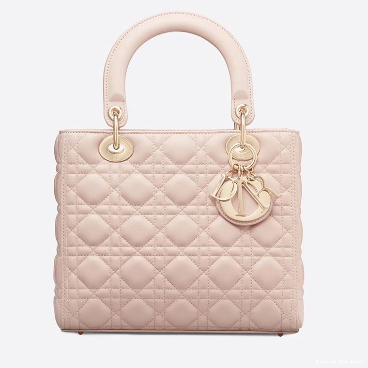 Cheap Medium Cannage Lambskin Lady Apricot Gold Dior Bag 0711 Luxury